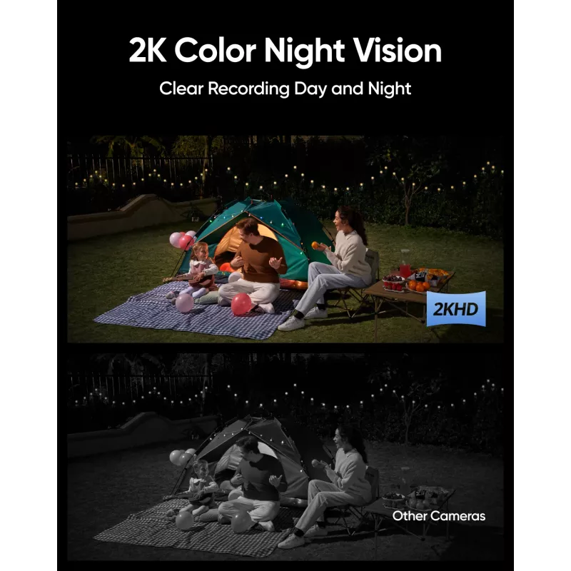 Anker Innovations Eufy Solar Wall Light Cam S120 - Network Surveillance Camera - weather-resistant - Colour (day/night)