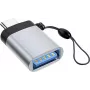 Microconnect USB3.0ACFB-KEY cable gender changer USB C USB A Black, Silver