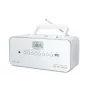 Portable stereo system Muse M-28RDW — CD/MP3 player, FM/MW tuner, 3W RMS, white, 1.4 kg