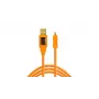 Tether Tools CU8015-ORG - 4,6 m - USB A - Mini-USB B - USB 2.0 - Orange
