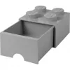 Storage box room copenhagen LEGO Storage Brick Drawer 4 – dark grey, stackable plastic drawer for toys and small items