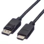 ROLINE - Adapterkabel - DisplayPort männlich zu HDMI männlich - 4.5 m - abgeschirmt - Schwarz (11.04.5783)