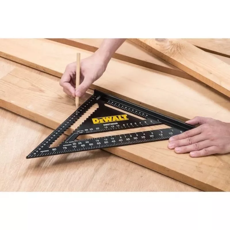Ruler DeWALT DWHT25228-0 300 mm Aluminium Black Yellow