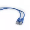 Blue Patch cord cat. 5E molded strain relief 50u plugs, 2 meters