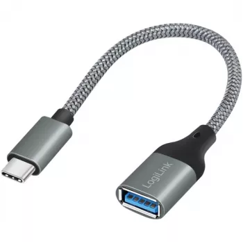 LogiLink USB 3.2 Gen1 Type-C adapter C/M to USB-A/F OTG aluminum 0.15 m