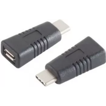 Cable Gender Changer ShiverPeaks BS13-20014 USB 3.1 Type-C Micro-USB 2.0 Type-B Black