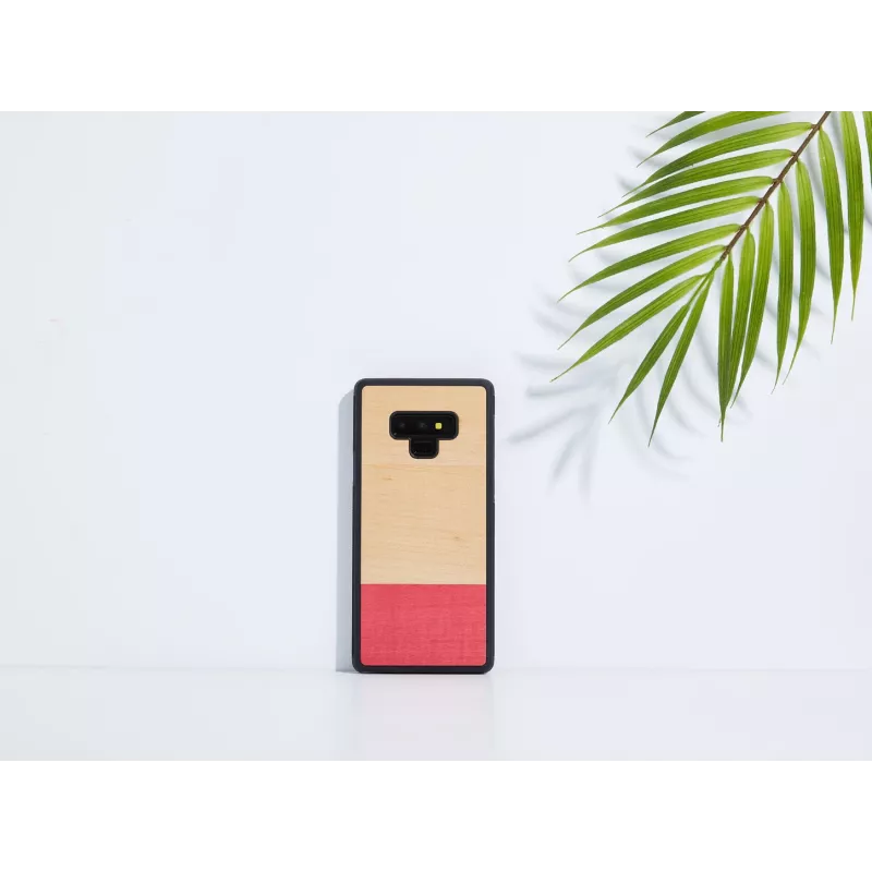 Smartphone case man and wood for Galaxy Note 9 — black, mismatched design