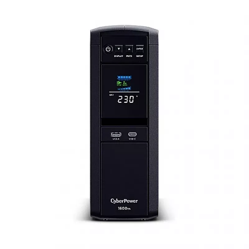 CyberPower CP1600EIPFCLCD uninterruptible power supply (UPS) Line-Interactive 1.6 kVA 1000 W 6 AC outlet(s)