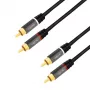 LogiLink CA1202 Audio-Cable 1 m 2 x RCA Black (CA1202)