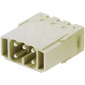Connector Harting Stifteinsatz Käfigzugfederansch 09 14 005 2616 — insert for cage clamp contacts