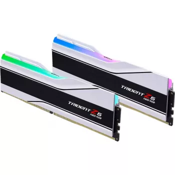 DIMM 32 GB DDR5-6000 (2x 16 GB) Dual-Kit, Memory White, F5-6000J2636H16GX2-TZ5NRW, Trident Z5 NEO RGB, AMD EXPO