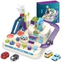 Toy racing track set Extralink TOYS — smart cars playset, modular track pieces, battery-powered vehicles