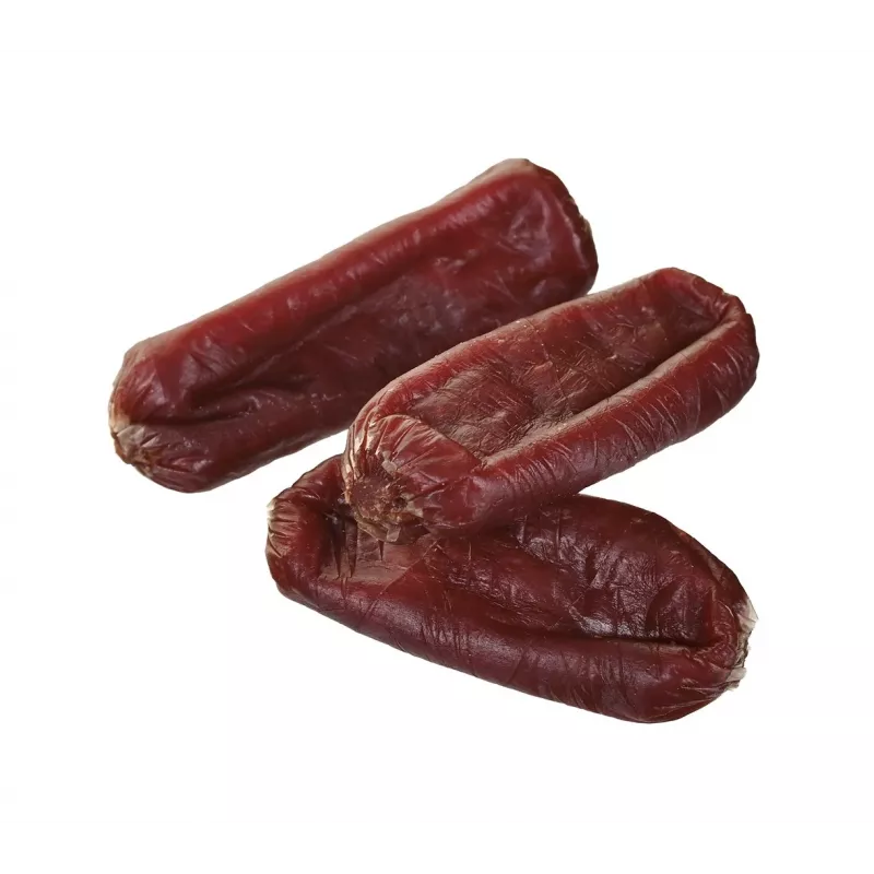 Dog treats PETITTO Soft beef sausages 500 g — soft training snacks, 33% protein, 4% fat, gluten- and sugar-free