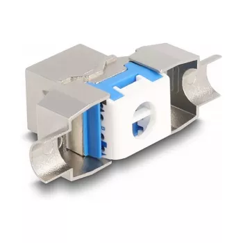 DeLOCK Keystone Module RJ45 jack to LSA Cat.8.1 toolfree Flat Metallic
