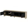 Cama RTV PORTO 3D cabinet 190x38x50 oak/black