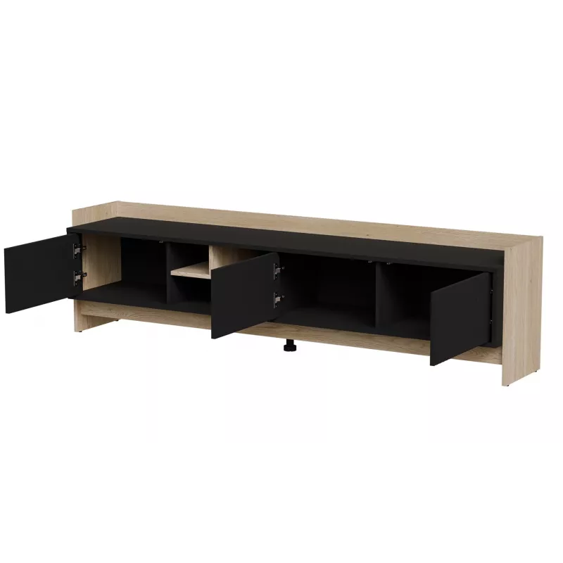 Cama RTV PORTO 3D cabinet 190x38x50 oak/black