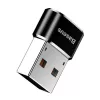 Baseus USB Male to Type-C Female Adapter Converter Black