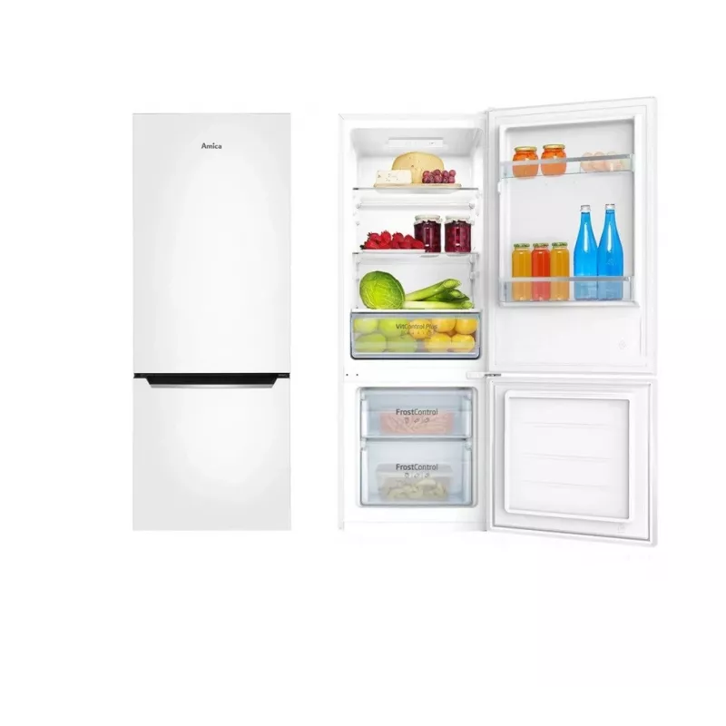 Amica Fridge/Freezer Combination, KGCL 384 160 W, 144 cm Portrait, 54 cm wide
