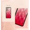 Phone case iKins for Samsung Galaxy S21 Ultra — pink lake black