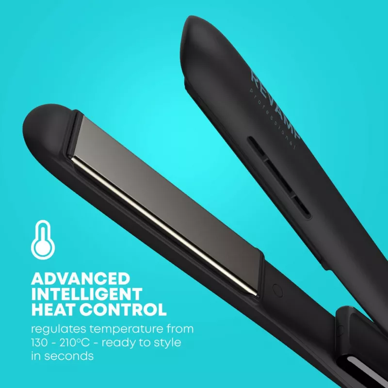 Hair straightener Revamp ST-1850BK-EU with ionic shine function, black