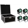 LED PAR set EUROLITE 20000846 — 4 fixtures, each 3×8W QCL Spot