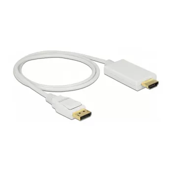 Video Cable Adapter DeLOCK 83817 1m DisplayPort HDMI White