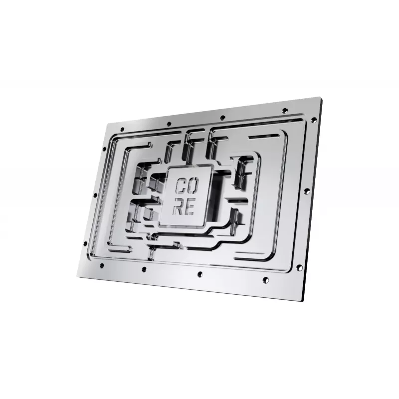 Backplate Alphacool 10269 Acrylic Aluminium Chrome Copper Nylon Black 155.5x235.9x34mm