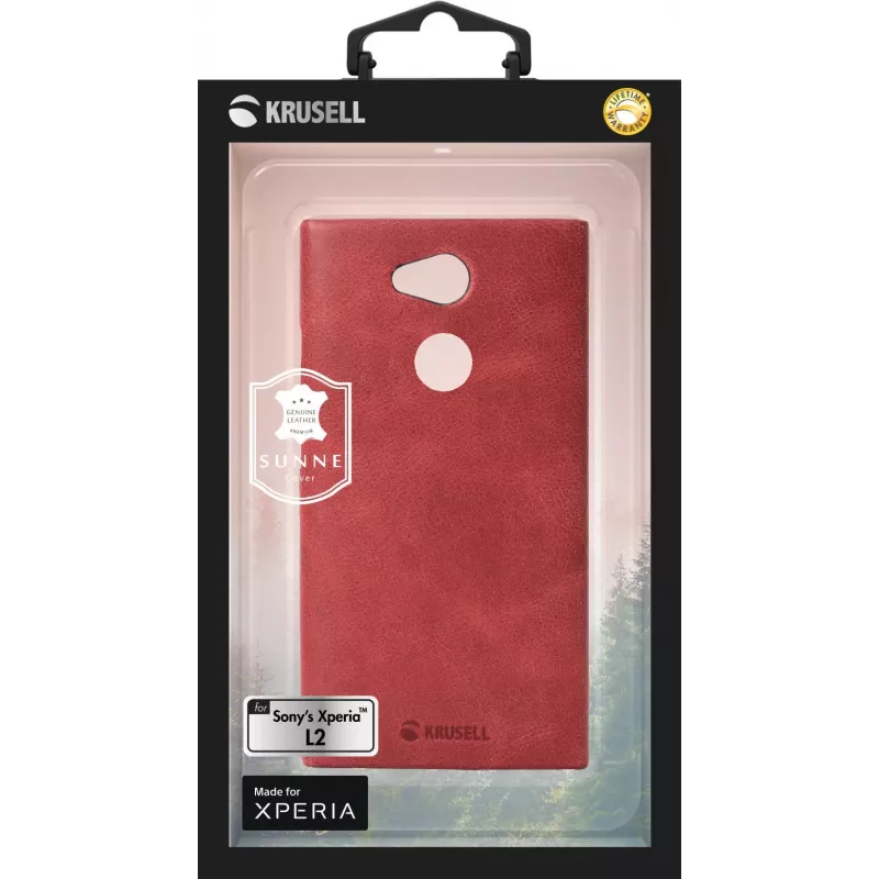 Cover Krusell SUNNE Sony Xperia L2 14 cm (5.5 inch) Red
