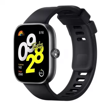 Xiaomi Redmi Watch 4 - Smart Watch with Strap - TPU - Black - Wrist Size: 135-205 mm - Display 5 cm (1.97)