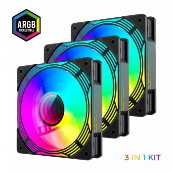 Gamemax | Case fan | KF300 BK | Black