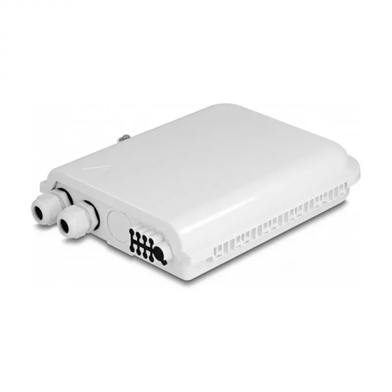 DeLOCK Fiber Optic Distribution Box 8 Port Waterproof White