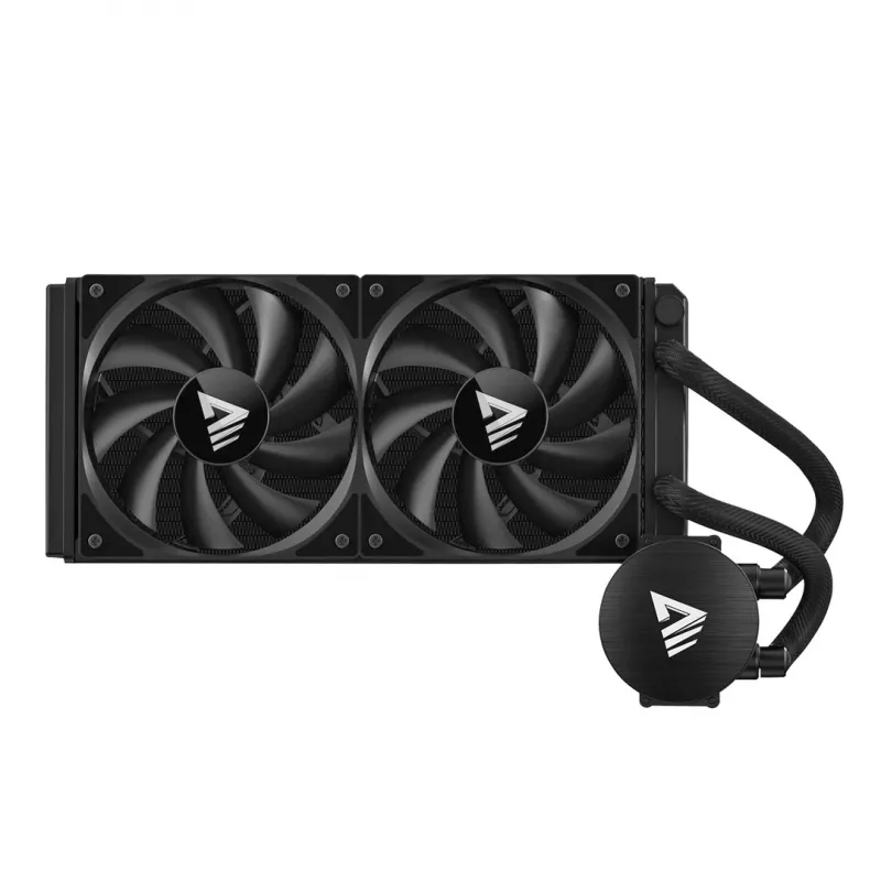 Liquid cooling kit SAVIO NOX 240 mm — 240mm radiator, 2×120mm fans, aluminum radiator, copper base plate, supports LGA 2011/2011-v3/2066/1200/115x/775