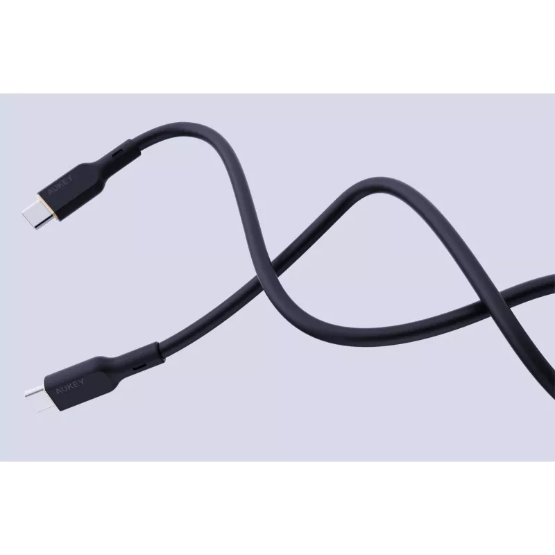 AUKEY CB-SCC241 USB-C Power Delivery PD 240W 5A 20V 1m Nylon Black - D