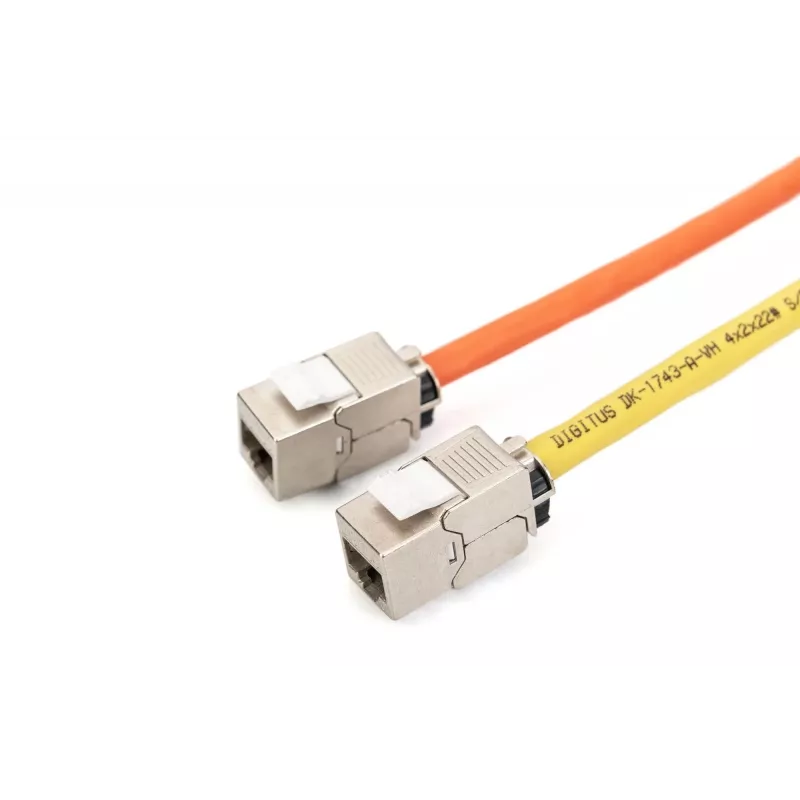 Digitus CAT 6A Keystone module, shielded with intelligent cable manager