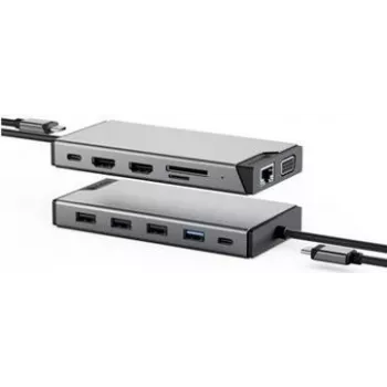 Docking Station ALOGIC DUCDDV3V2 12-in-1 Triple Display USB-C with Power Delivery and Multiport Connectivity
