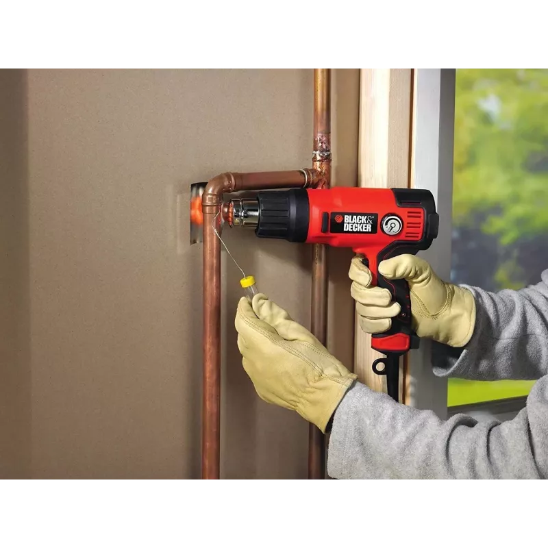 Hot air gun Black & Decker KX2200K-QS — 2000 W, 720 L/min, up to 645°C, pistol handle, 900 g
