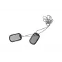Identification dog tag Helikon NS-NS1-SS-15 — stainless steel, rubber coating, 20 g, includes string