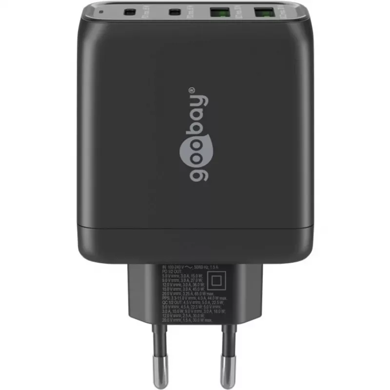 Goobay 64817 Charger for Mobile Devices Headphones - Smartphone - Tablet Black AC Fast Charging Indoor (64817)