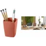 Pen holder CEP TERRA NOVA terracotta, 2 compartments, 7.4 x 7.4 x 9.5 cm