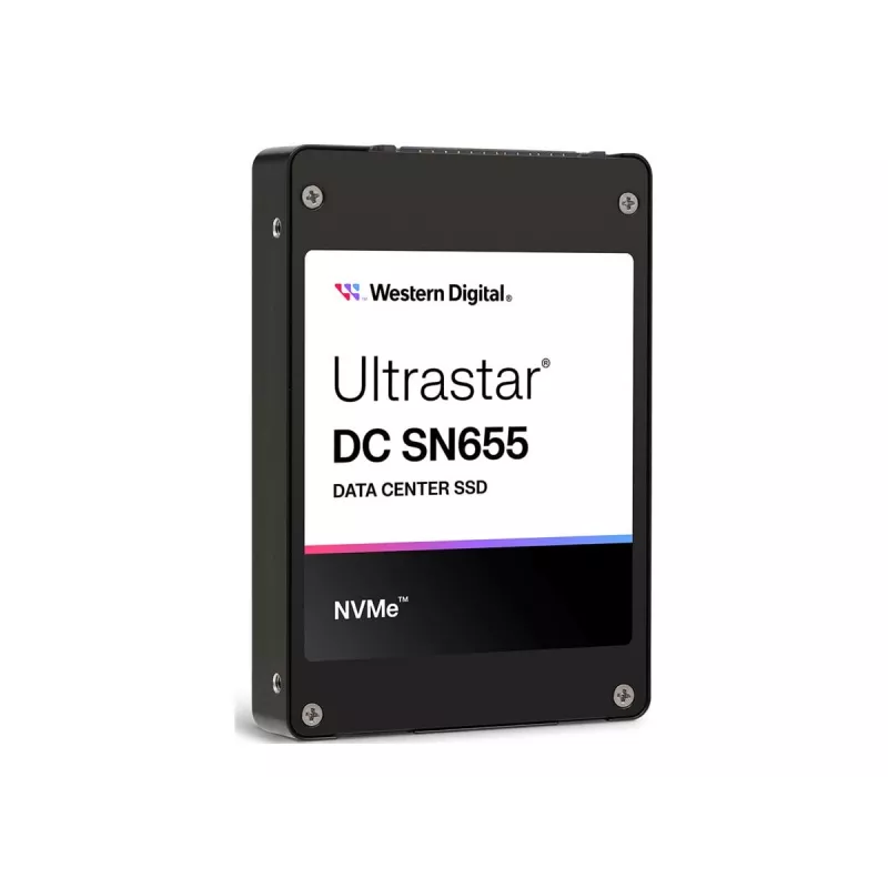Internal U.3 SSD Western Digital Ultrastar DC SN655 15.36 TB (PCIe 4.0, NVMe 1.4b, 6800/3700 MB/s)