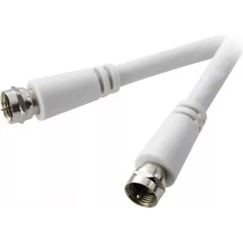 SpeaKa Professional SAT Connection Cable [1x F-Plug - 1x F-Plug] 3 m 90 dB White (SP-7870004)
