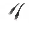 Network cable LANBERG PCU6-10CU-0050-BK Cat6 U/UTP RJ-45 0.5 m Black