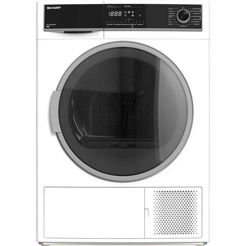 Sharp KD-HHH8S8GW3-DE tumble dryer Freestanding Front-load 8 kg White