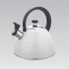 Electric kettle Maestro MR-1302-WG 2.5 L, stainless steel housing, white, hinged whistle
