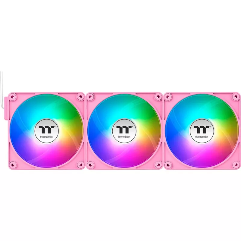 Thermaltake CT120 EX ARGB 120mm Pink 3-Pack Case Fans