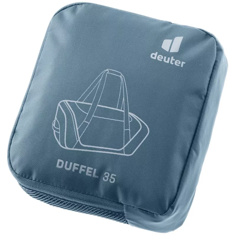 Duffel bag DEUTER Duffel 35 atlantic-ink — 35 L capacity, waterproof base, carry handles