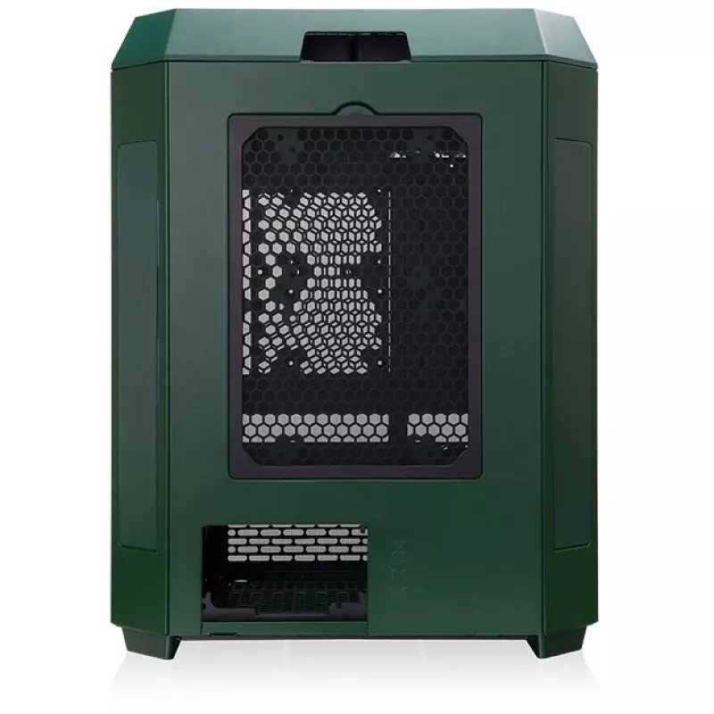 The Tower 600 , Tower-Enclosure Dark Green, Tempered Glass x 3