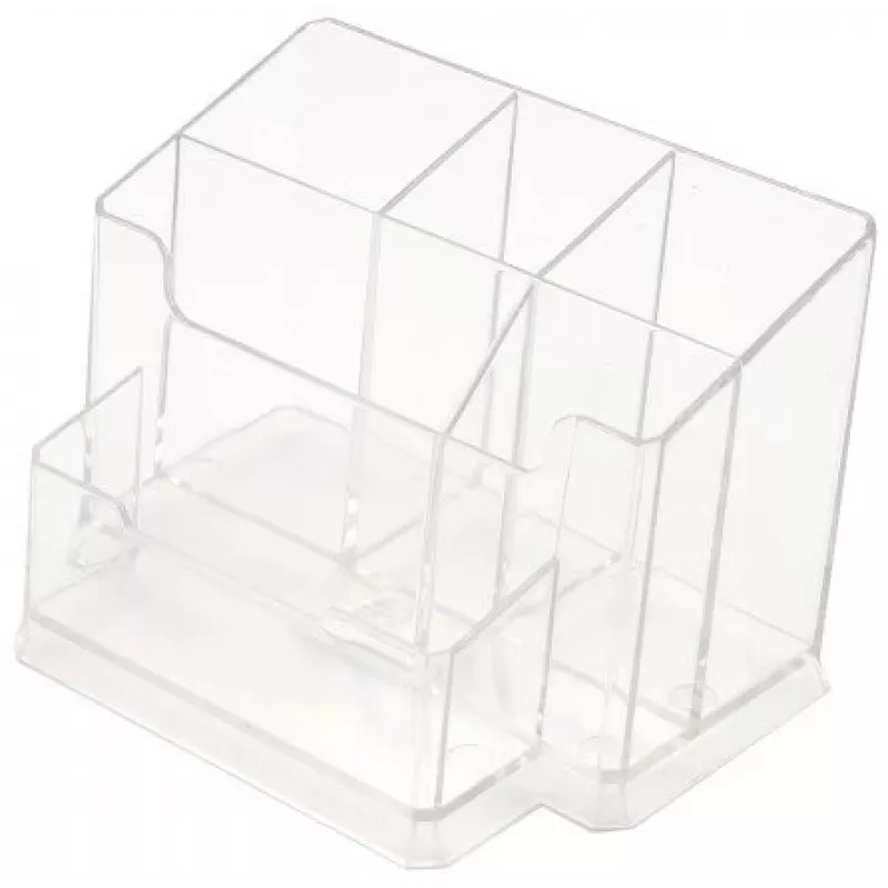 Pencil case Forpus, transparent, empty, section 6 1005-016
