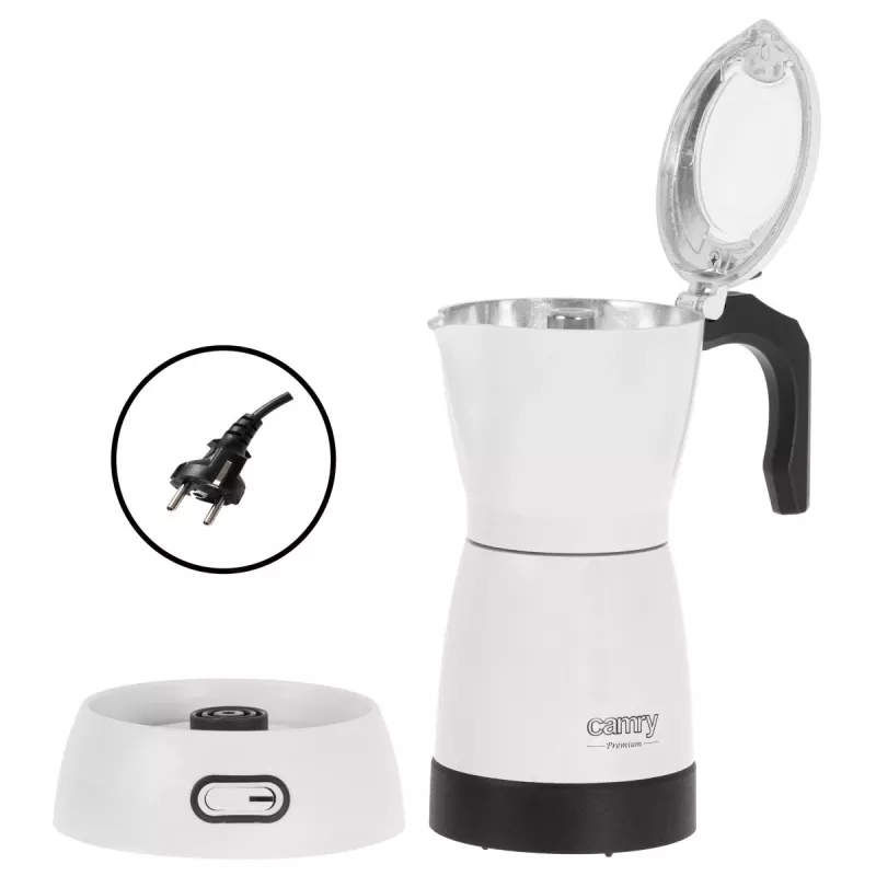 Camry | Electric Moka Coffe Maker | CR 4415w | 480 W | White
