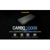 Portable power bank Nitecore CARBO 10000 — Lithium‑Ion 10000 mAh, 38 W PD, USB‑A + USB‑C, grey
